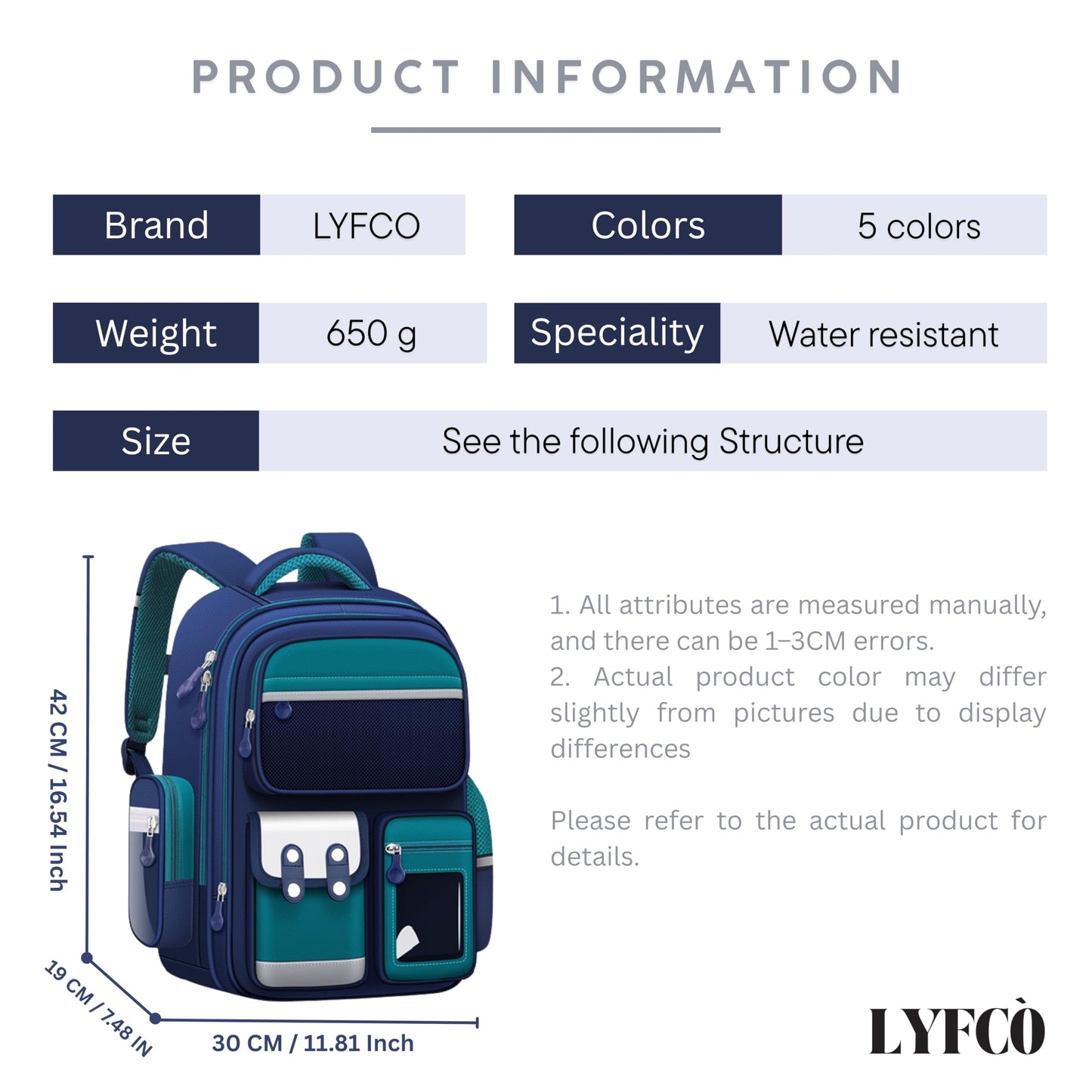 Capybara School Backpack for Boys & Girls, Large Capacity, Durable, Multi-Pocket Bag with Comfortable Shoulder Straps for Kids, Pre-School and Elementary School for upto 3rd Std