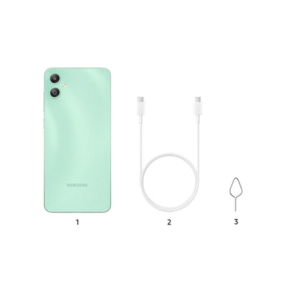 Samsung Galaxy M05 (Mint Green, 4GB RAM, 64 GB Storage) | 50MP Dual Camera | Bigger 6.7" HD+ Display | 5000mAh Battery | 25W Fast Charging | 2 Gen OS Upgrade & 4 Year Security Update