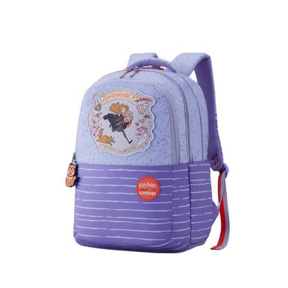 Harry Potter x American Tourister Hogwart Illustration Backpack | 33L School Bag for Girl and Boy | Multiple Compartment |AT Playunique - Harry's Specks Charm Puller | Beige | 1 Year Global Warranty