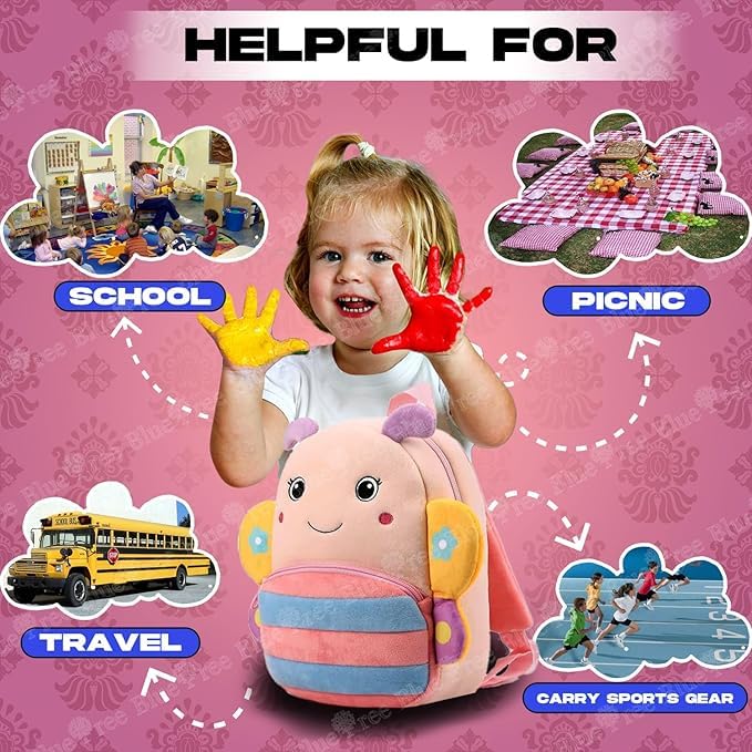 Plush Animal Backpack for Kids, Boys & Girls, Age 1-6