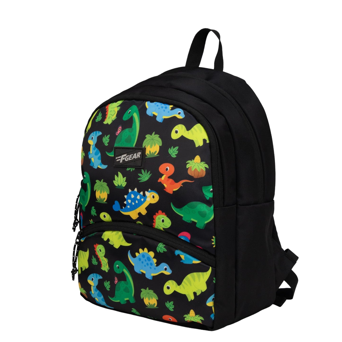 F Gear Brio Kids Backpack|Water-Resistant Polyester|2 Spacious Compartments with Front Pocket & Bottle Holder Adjustable Shoulder Straps|Durable YKK Zippers