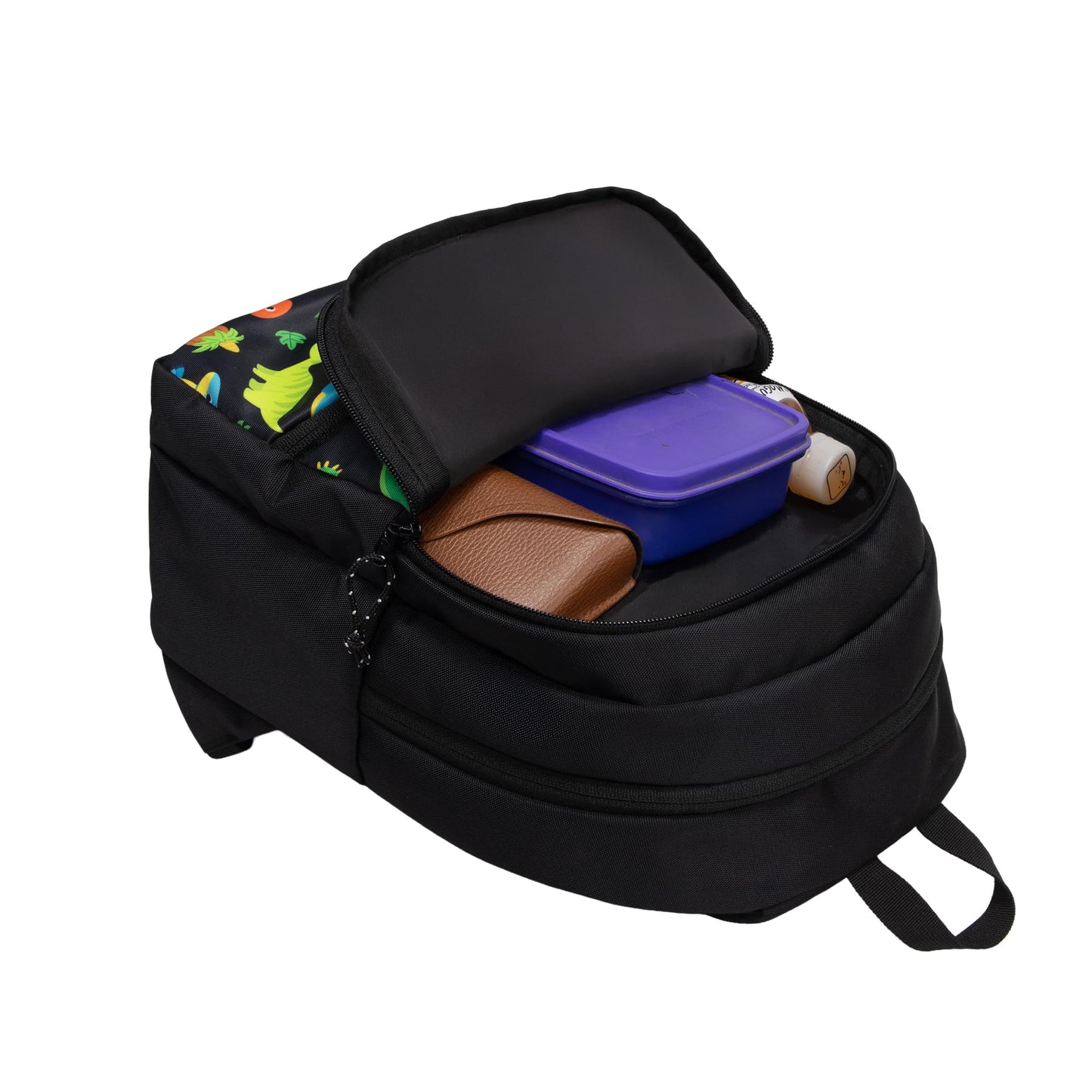 F Gear Brio Kids Backpack|Water-Resistant Polyester|2 Spacious Compartments with Front Pocket & Bottle Holder Adjustable Shoulder Straps|Durable YKK Zippers