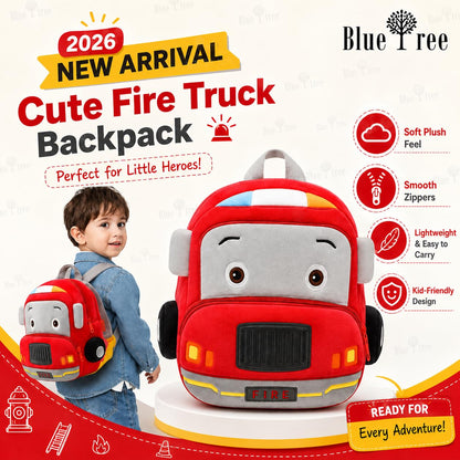 Cute Vehicle Design Backpack for Kids, Boys, Age 1-6 Years