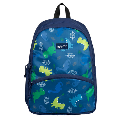 F Gear Brio Kids Backpack|Water-Resistant Polyester|2 Spacious Compartments with Front Pocket & Bottle Holder Adjustable Shoulder Straps|Durable YKK Zippers