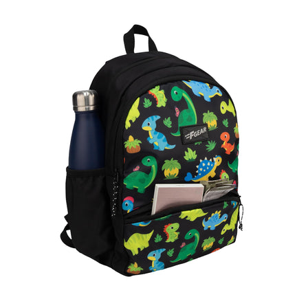 F Gear Brio Kids Backpack|Water-Resistant Polyester|2 Spacious Compartments with Front Pocket & Bottle Holder Adjustable Shoulder Straps|Durable YKK Zippers