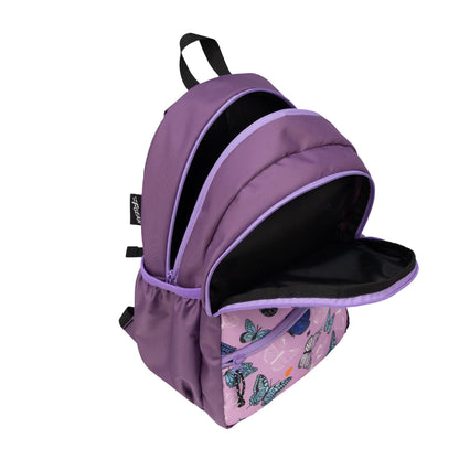 F Gear Brio Kids Backpack|Water-Resistant Polyester|2 Spacious Compartments with Front Pocket & Bottle Holder Adjustable Shoulder Straps|Durable YKK Zippers