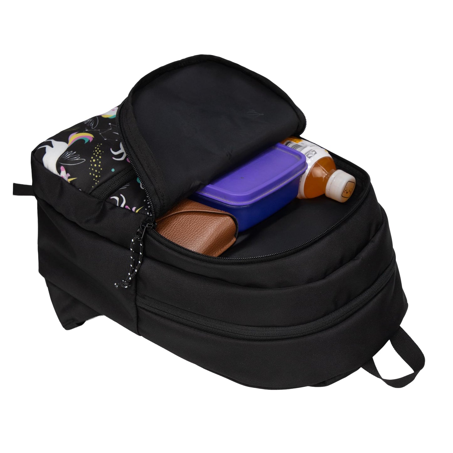 F Gear Brio Kids Backpack|Water-Resistant Polyester|2 Spacious Compartments with Front Pocket & Bottle Holder Adjustable Shoulder Straps|Durable YKK Zippers