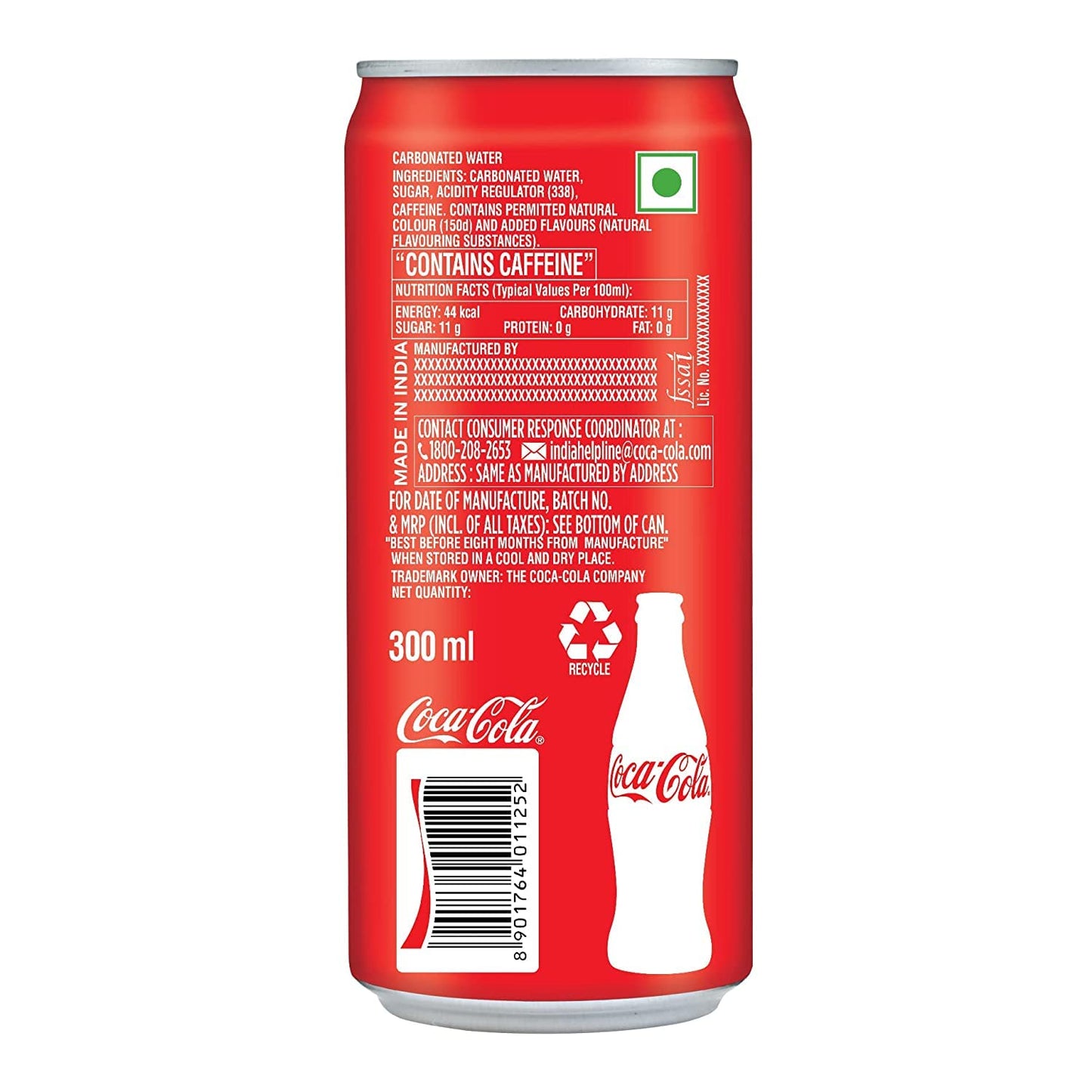 Coca-Cola Original Taste Soft Drink Can, 300 Ml