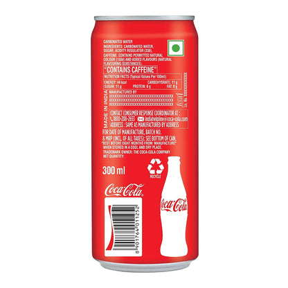 Coca-Cola Original Taste Soft Drink Can, 300 Ml