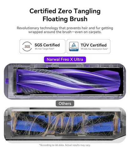 Freo X Ultra 2.0 Robot Vacuum & Mop | 12,000Pa | Auto Mop Wash & Dry | Zero-Tangle | Smart Mapping