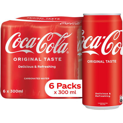Coca-Cola Original Taste Soft Drink Can, 300 Ml