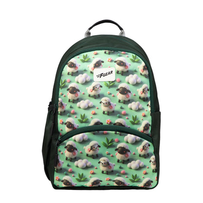 F Gear Brio Kids Backpack|Water-Resistant Polyester|2 Spacious Compartments with Front Pocket & Bottle Holder Adjustable Shoulder Straps|Durable YKK Zippers