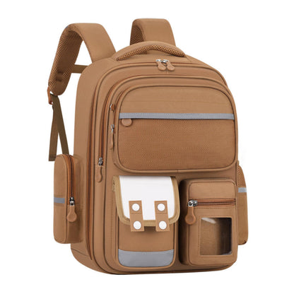 Capybara School Backpack for Boys & Girls, Large Capacity, Durable, Multi-Pocket Bag with Comfortable Shoulder Straps for Kids, Pre-School and Elementary School for upto 3rd Std
