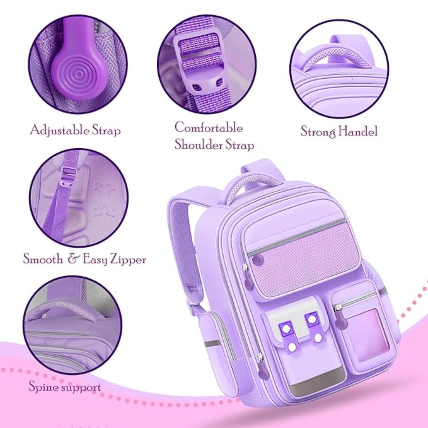 Capybara School Backpack for Boys & Girls, Large Capacity, Durable, Multi-Pocket Bag with Comfortable Shoulder Straps for Kids, Pre-School and Elementary School for upto 3rd Std