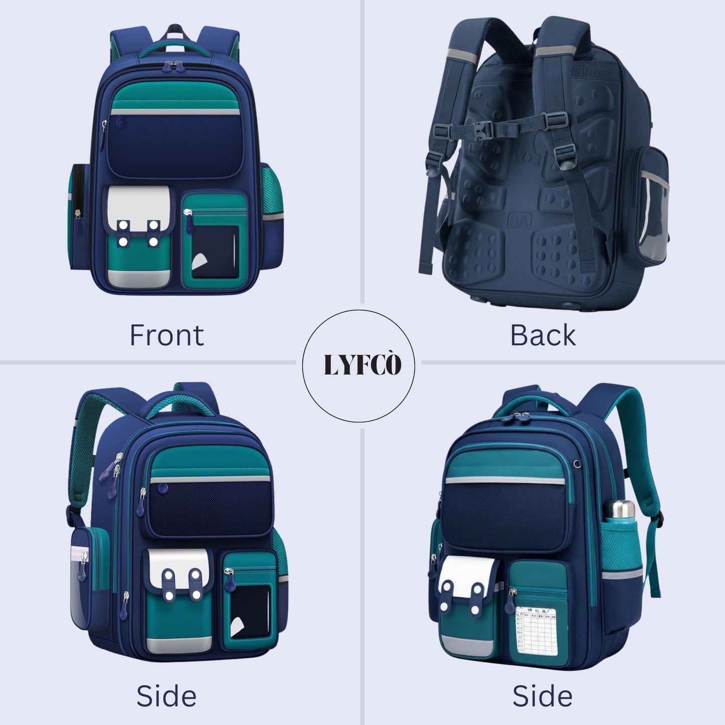 Capybara School Backpack for Boys & Girls, Large Capacity, Durable, Multi-Pocket Bag with Comfortable Shoulder Straps for Kids, Pre-School and Elementary School for upto 3rd Std