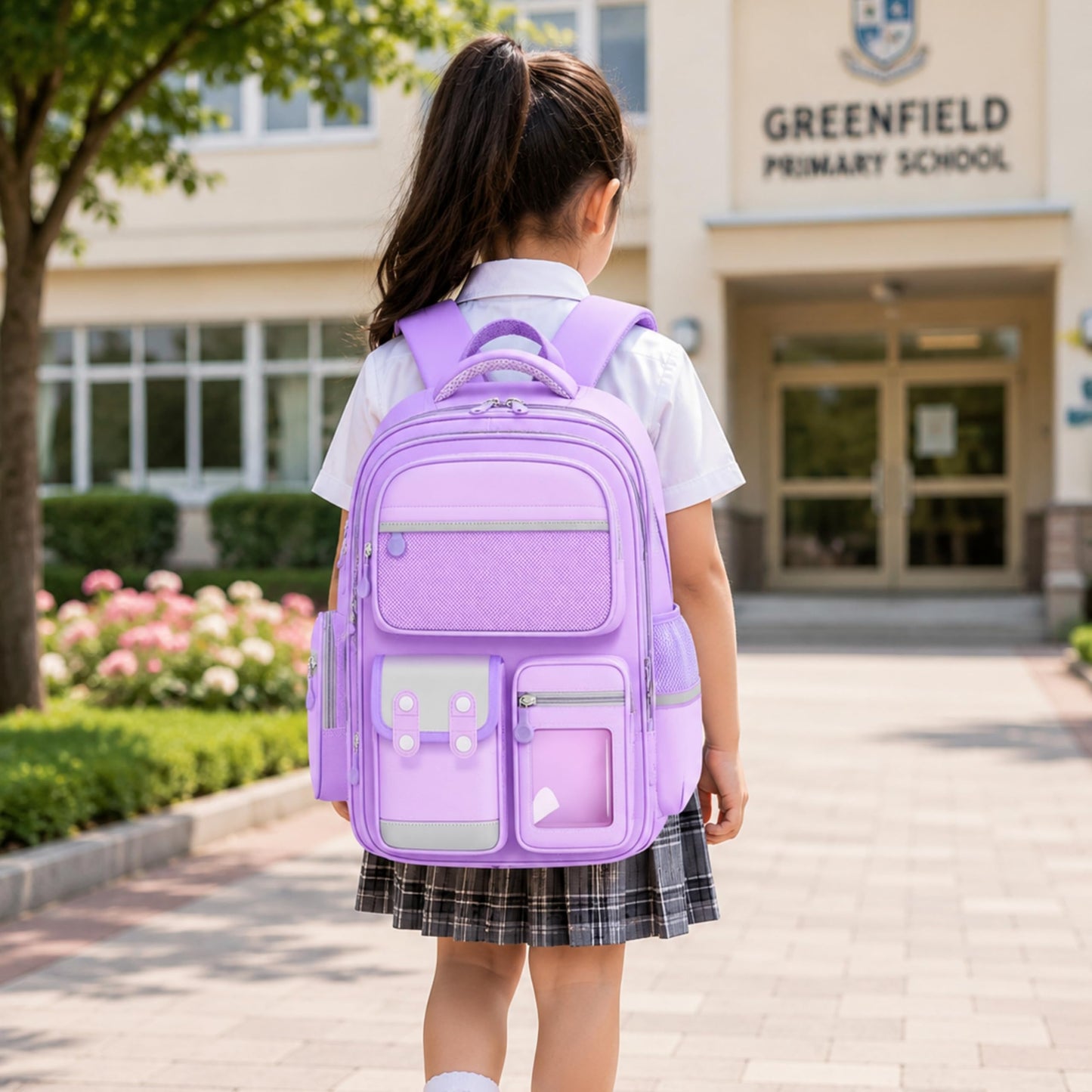 Capybara School Backpack for Boys & Girls, Large Capacity, Durable, Multi-Pocket Bag with Comfortable Shoulder Straps for Kids, Pre-School and Elementary School for upto 3rd Std