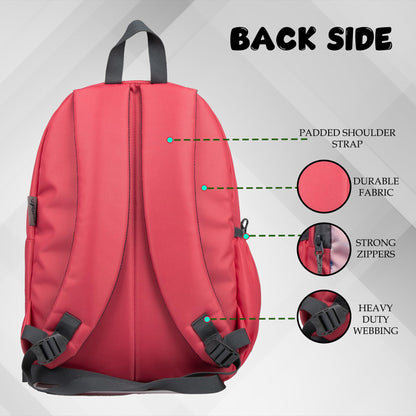 F Gear Brio Kids Backpack|Water-Resistant Polyester|2 Spacious Compartments with Front Pocket & Bottle Holder Adjustable Shoulder Straps|Durable YKK Zippers