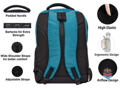 ADISA Laptop Backpack for Men and Boys - College Bag with Padded Laptop Compartment upto 15.6 inch for Office, Travel, School - Casual Laptop Bag Pack