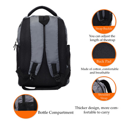 ADISA Laptop Backpack for Men and Boys - College Bag with Padded Laptop Compartment upto 15.6 inch for Office, Travel, School - Casual Laptop Bag Pack