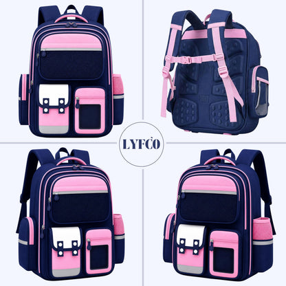 Capybara School Backpack for Boys & Girls, Large Capacity, Durable, Multi-Pocket Bag with Comfortable Shoulder Straps for Kids, Pre-School and Elementary School for upto 3rd Std