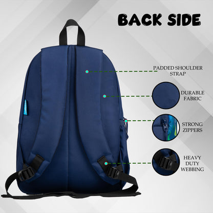F Gear Brio Kids Backpack|Water-Resistant Polyester|2 Spacious Compartments with Front Pocket & Bottle Holder Adjustable Shoulder Straps|Durable YKK Zippers