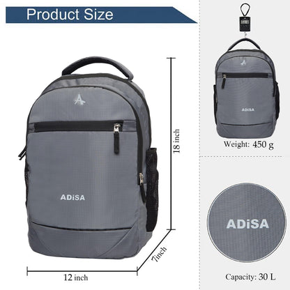 ADISA Laptop Backpack for Men and Boys - College Bag with Padded Laptop Compartment upto 15.6 inch for Office, Travel, School - Casual Laptop Bag Pack