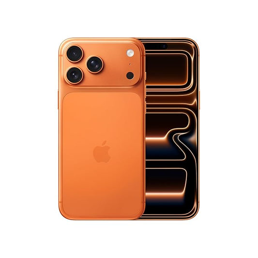 17 Pro Max 256 GB: 17.42 cm (6.9″) Display with Promotion, A19 Pro Chip, Best Battery Life in Any iPhone Ever, Pro Fusion Camera System, Center Stage Front Camera; Cosmic Orange