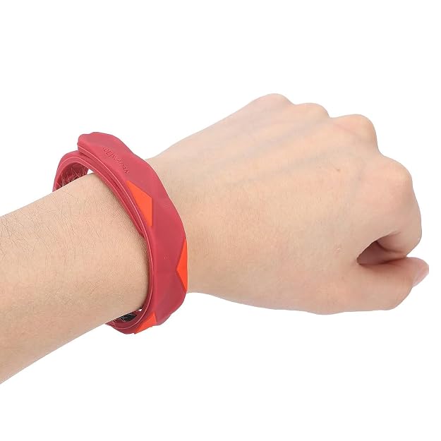 Silicone Anti-Static Negative Ion Wristband for Men & Women – Reusable Washable Balance Energy Sports Band (1 Pc, Red)