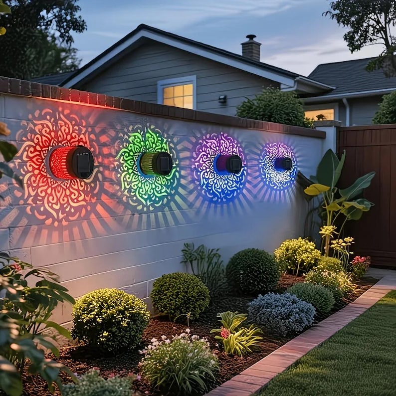 Solar Motif Garden Lamp | Outdoor LED Waterproof Light